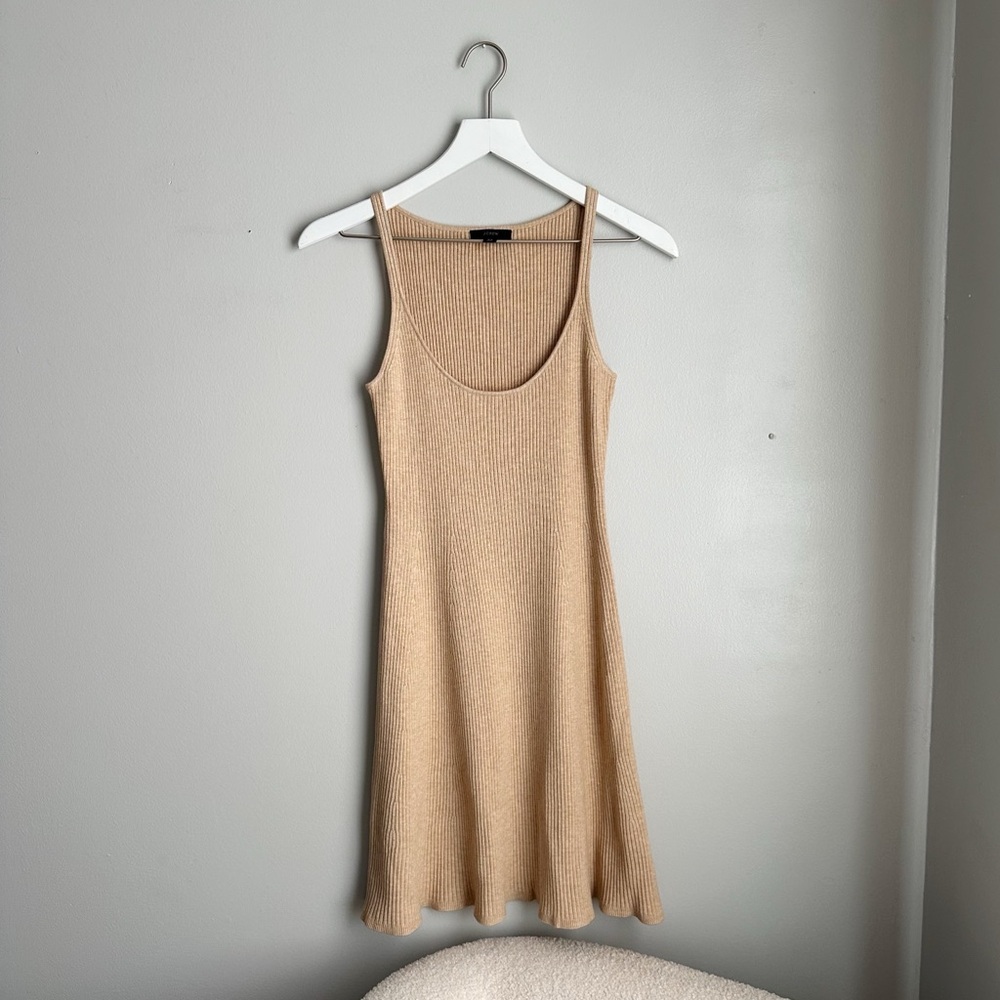 NEW J. Crew Ribbed Scoopneck Knit Mini Dress